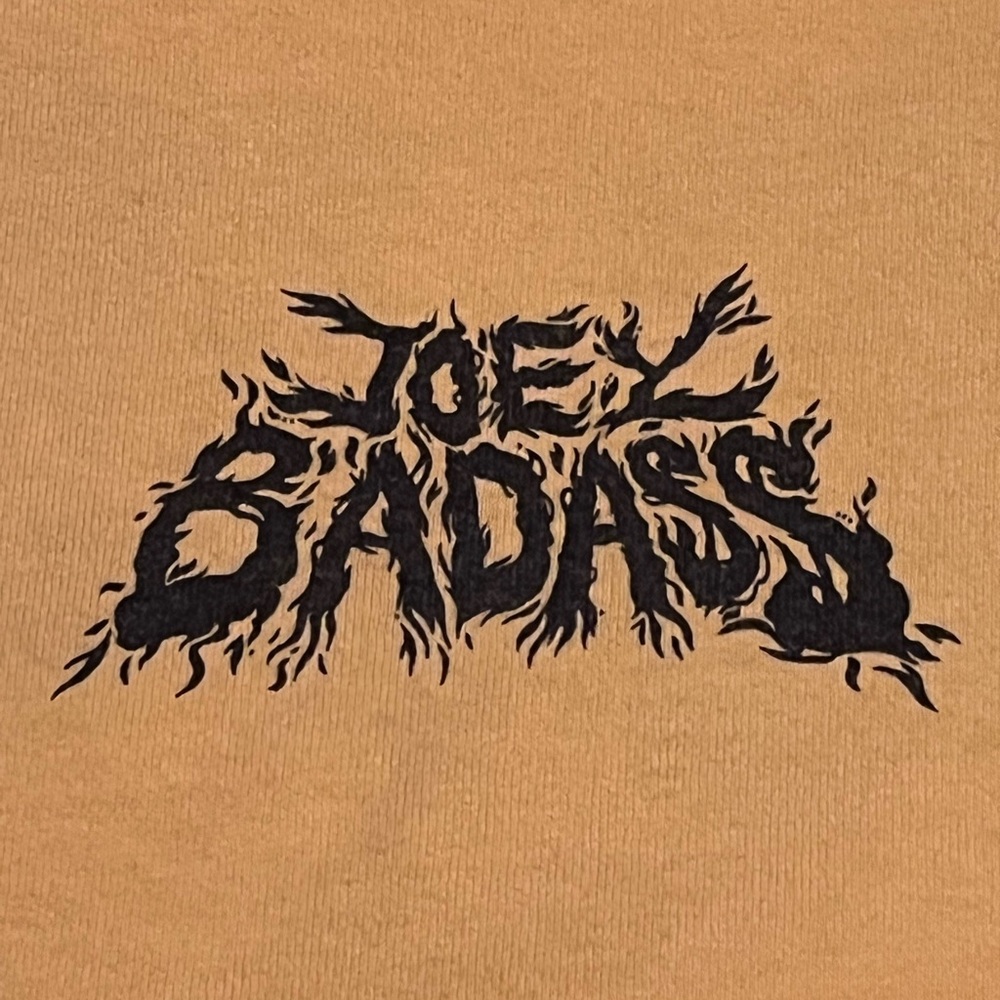 Joey Bad$$ Limited Edition Shirt Large Rap Pro Era Yellow Double Sided Wiz